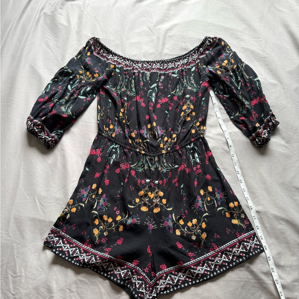 Floral Off-Shoulder Romper